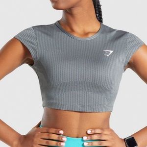 Gymshark Apex crop top in charcoal